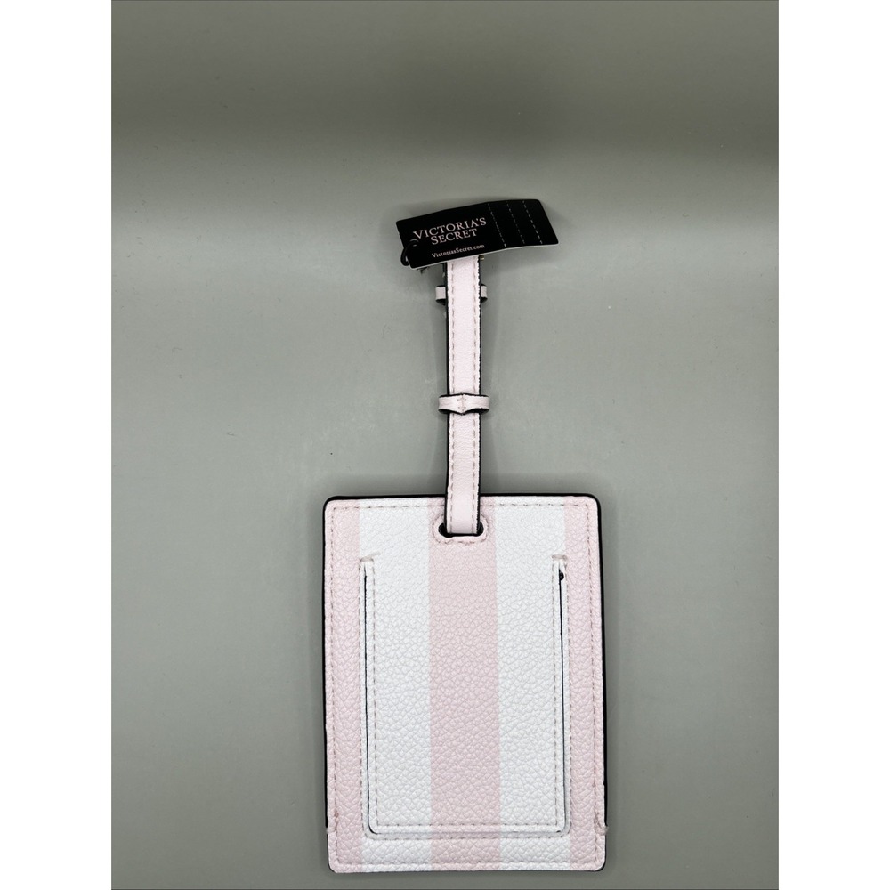 Victoria's Secret Mrs Luggage Tag Iconic Stripes Travel Bag Tag NEW - Picture 3 of 6